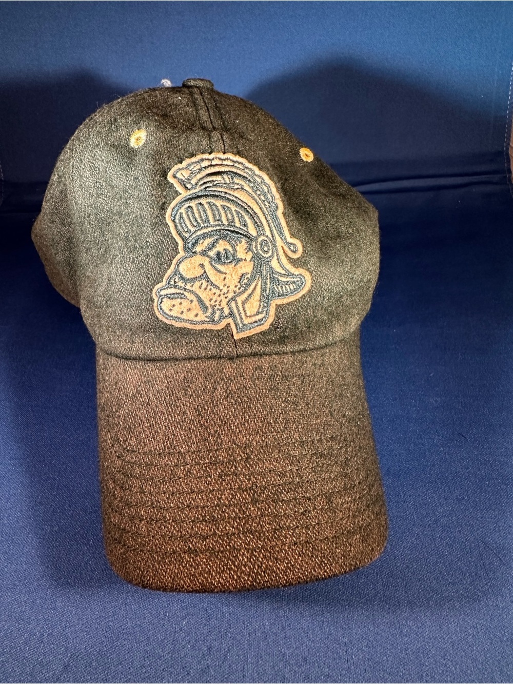 Vintage Y2K Nike Michigan State Spartans Hat Cap Gruff Sparty Fitted MSU Wool